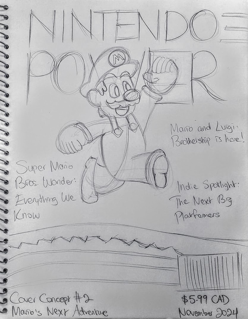 Nintendo Power Magazine Sketches 2